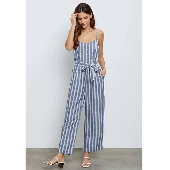 Rails Harper jumpsuit in blue Laguna stripe size xs - Picture 1 of 10